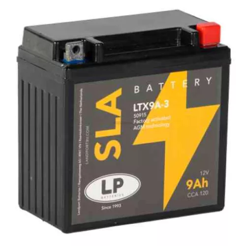 Landport SLA-LTX9A-3 motorakkumulátor, 12V 9Ah, 120A