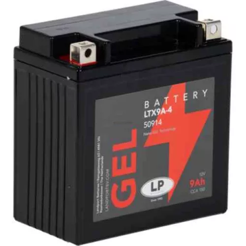 Landport GEL-LTX9A-4 motorakkumulátor, 12V 9Ah, 150A