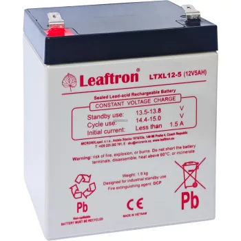 Zselés akkumulátor Leaftron LTXL12-5 T2 (12V 5Ah)