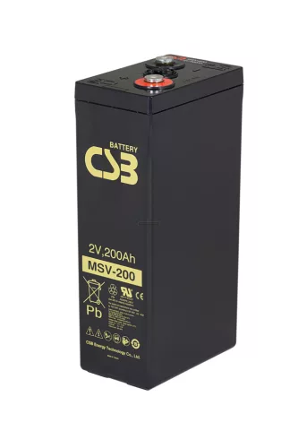 Zselés akkumulátor CSB MSV200 (2V 206Ah)