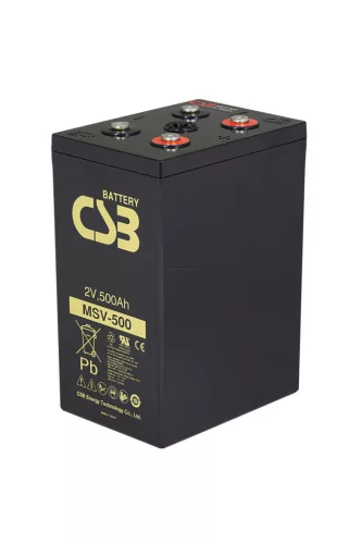Zselés akkumulátor CSB MSV500 (2V 512Ah)