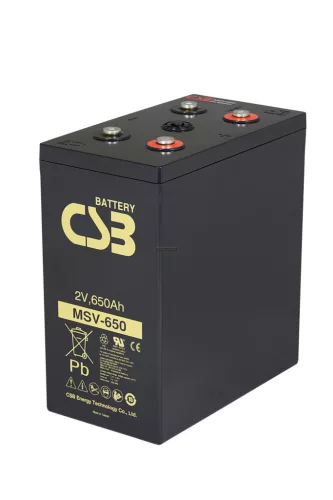 Zselés akkumulátor CSB MSV650 (2V 692Ah)