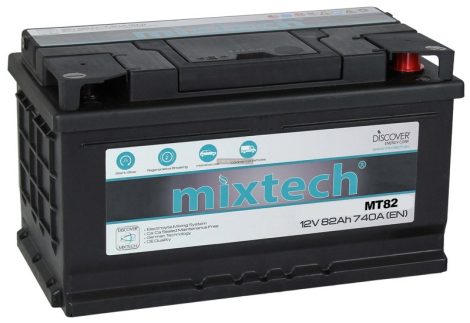 Mixtech 12V 82Ah jobb+ autó akkumulátor