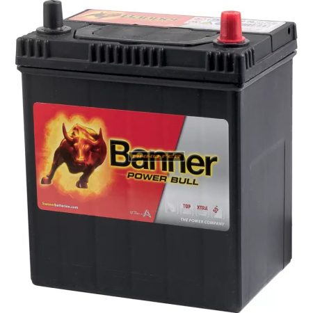 Banner Power Bull 12V 40Ah jobb+ vékony sarus akkumulátor