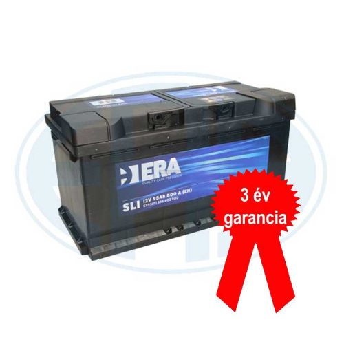 ERA SLI S59517 akkumulátor, 12V 95Ah 800A J+ EU, magas, 3 év garancia