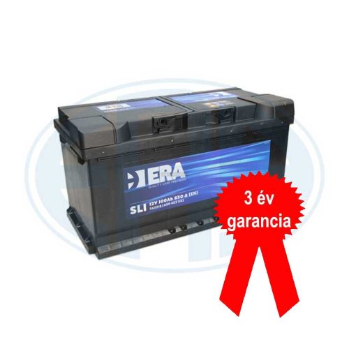 ERA SLI S60018 akkumulátor, 12V 100Ah 830A J+ EU, magas, 3 év garancia