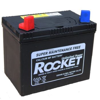 Fűnyíró akkumulátor Bal pozitív 