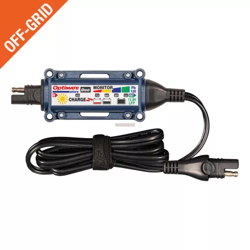 Töltő OptiMATE Duo Solar controller 5A