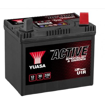 Yuasa fűnyíró traktor akkumulátor 12V 30Ah - 330A jobb+