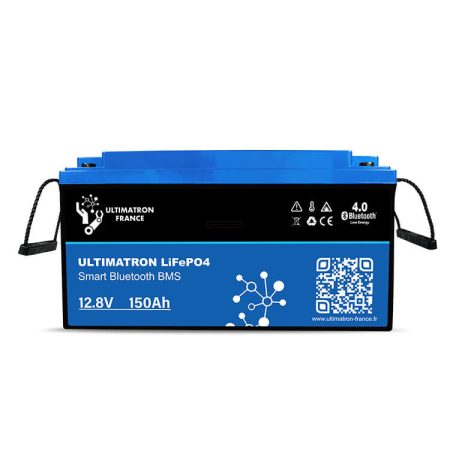 Ultimatron litium akkumulator 12.8V 150Ah LiFePO4 Smart BMS Bluetooth-al