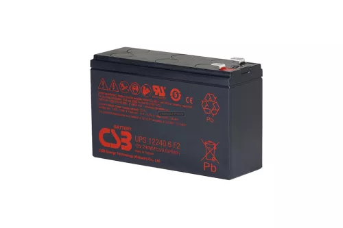 Zselés akkumulátor CSB UPS122406F2 (12V 240W/5min.)