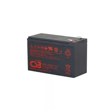 Zselés akkumulátor CSB UPS123607F2 (12V 360W/5min.)