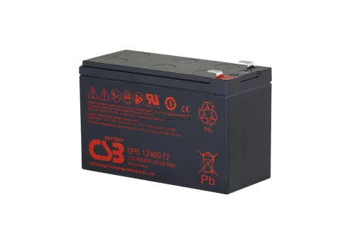 Zselés akkumulátor CSB UPS12460F2 (12V 460W/5min)