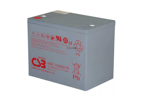 Zselés akkumulátor CSB XHRL12360W (12V 360W/15min)