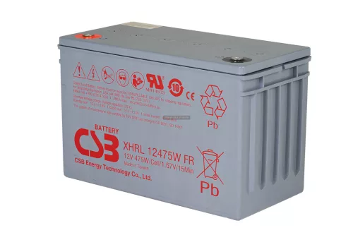 Zselés akkumulátor CSB XHRL12475W (12V 475W/15min)