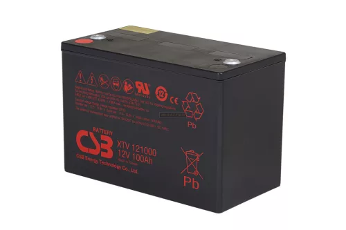 Zselés akkumulátor CSB XTV121000 (12V/100Ah)