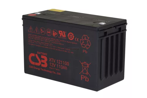 Zselés akkumulátor CSB XTV121100 (12V/110Ah)