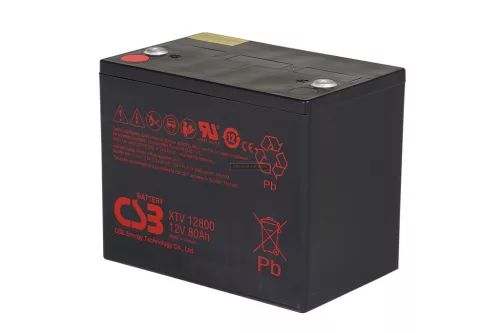 Zselés akkumulátor CSB XTV12800 (12V/80Ah)