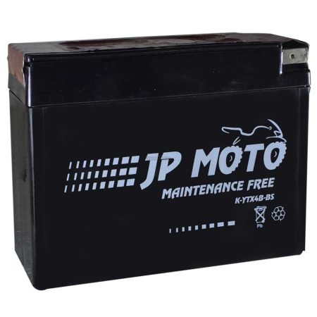 JP Moto gondozásmentes motorakkumulátor  YTX4B-BS, K-YTX4B-BS