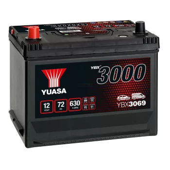Yuasa SMF YBX3069 akkumulátor, 12V 72Ah 630A B+, japán