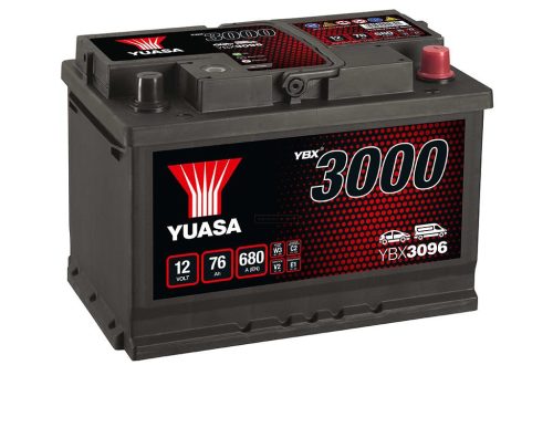 Yuasa SMF YBX3096 akkumulátor, 12V 76Ah 680A J+ EU, magas