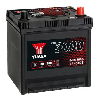 Yuasa SMF YBX3108 akkumulátor, 12V 50Ah 400A J+, japán