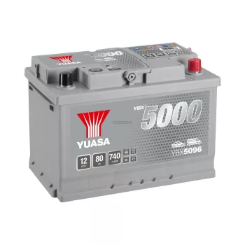   Yuasa Silver High Performance SMF YBX5096 akkumulátor, 12V 80Ah 740A J+ EU, magas