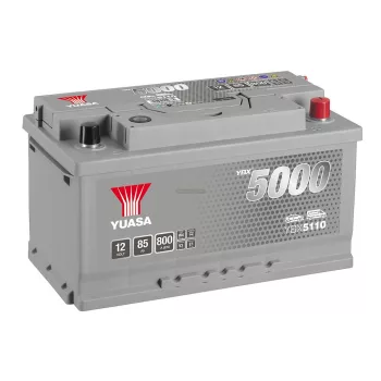 Yuasa autó akkumulátor 12V 85Ah/800A jobb+
