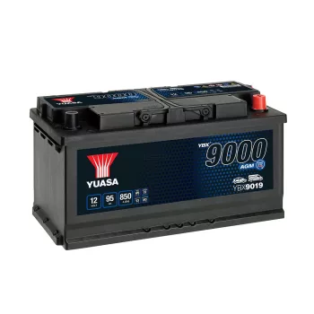   Yuasa AGM Start Stop Plus YBX9019 akkumulátor, 12V 95Ah 850A J+ EU, magas