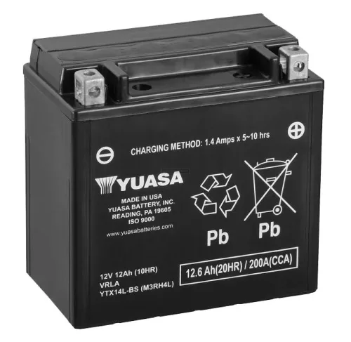 Yuasa motor akkumulátor 12V 12Ah/200A jobb+