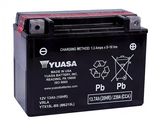 Yuasa motor akkumulátor 12V 13Ah/230A jobb+