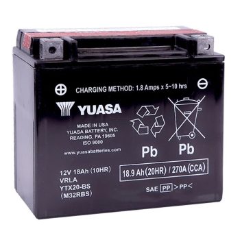 YTX20-BS Yuasa motor akkumulátor 12V 18Ah 270A bal+