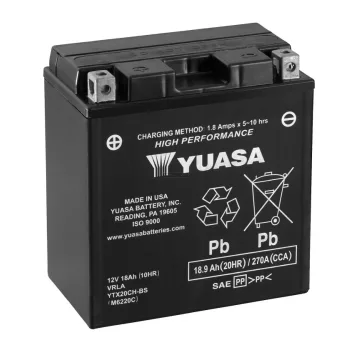 YTX20CH-BS Yuasa motor akkumulátor 12V 18Ah 270A bal+