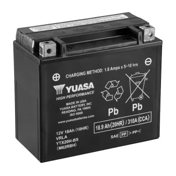YTX20H-BS Yuasa motor akkumulátor 12V 18Ah 310A bal+