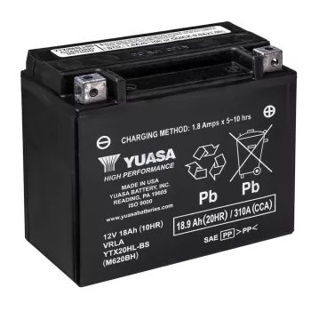 YTX20HL-BS Yuasa motor akkumulátor 12V 18Ah 310A jobb+