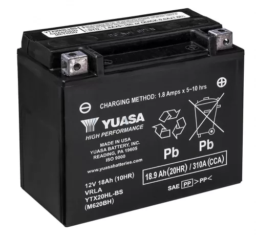 Yuasa motor akkumulátor 12V 18Ah/310A jobb+