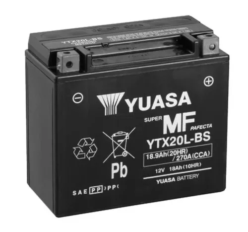 Yuasa motor akkumulátor 12V 18Ah/270A jobb+