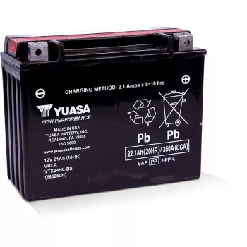 YTX24HL-BS Yuasa motor akkumulátor 12V 21Ah 350A jobb+