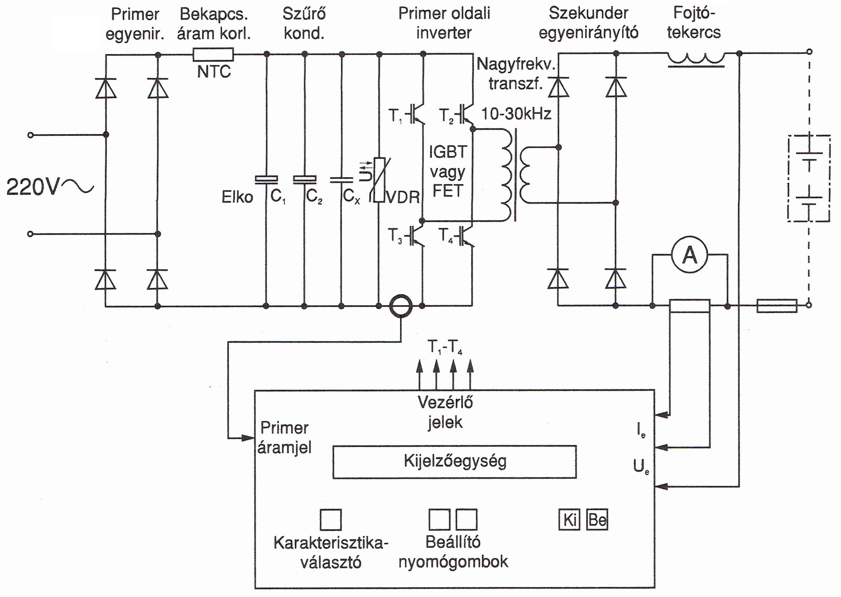 36v-os Akkutöltő Rajz